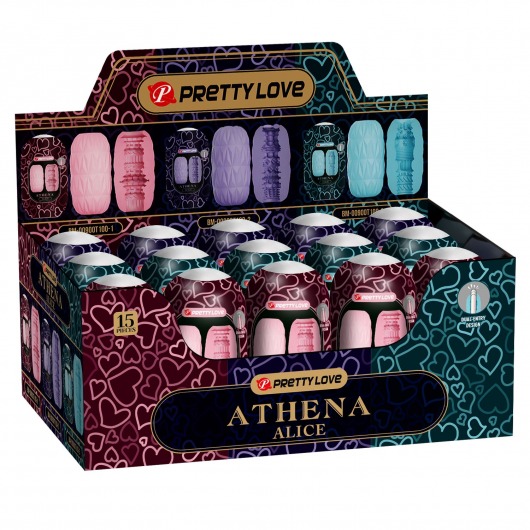Набор из 15 мастурбаторов Athena Alice - Baile - в Березниках купить с доставкой