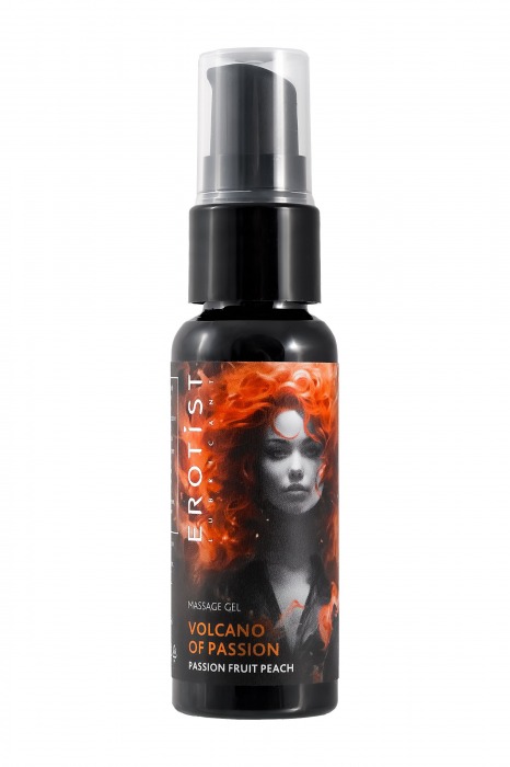 Гель с эффектом вибрации Volcano Of Passion со вкусом персика и маракуйи - 25 мл. - Erotist Lubricants - купить с доставкой в Березниках