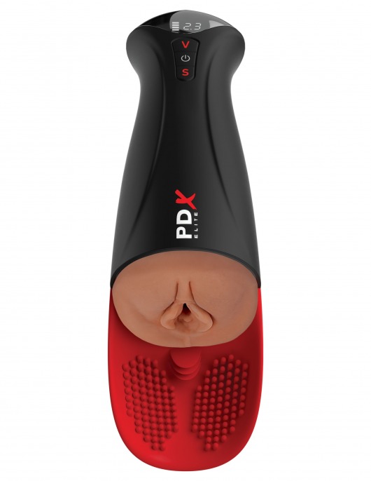 Мастурбатор-вагина в колбе с вибрацией Fuck-O-Matic Pro XL - Pipedream - в Березниках купить с доставкой