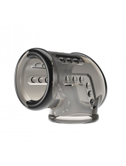 Дымчатая насадка на пенис и мошонку - Baile - в Березниках купить с доставкой