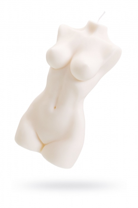 Белая интерьерная свеча в форме женского торса - 850 гр. - Pecado - купить с доставкой в Березниках