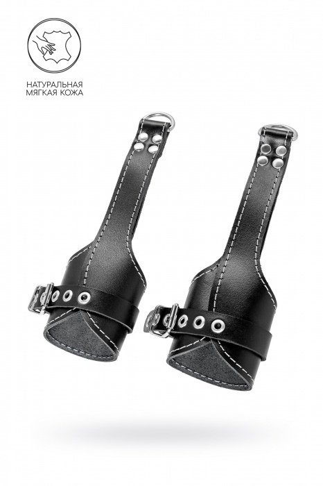 Черные подвесы с белой строчкой - Pecado - купить с доставкой в Березниках