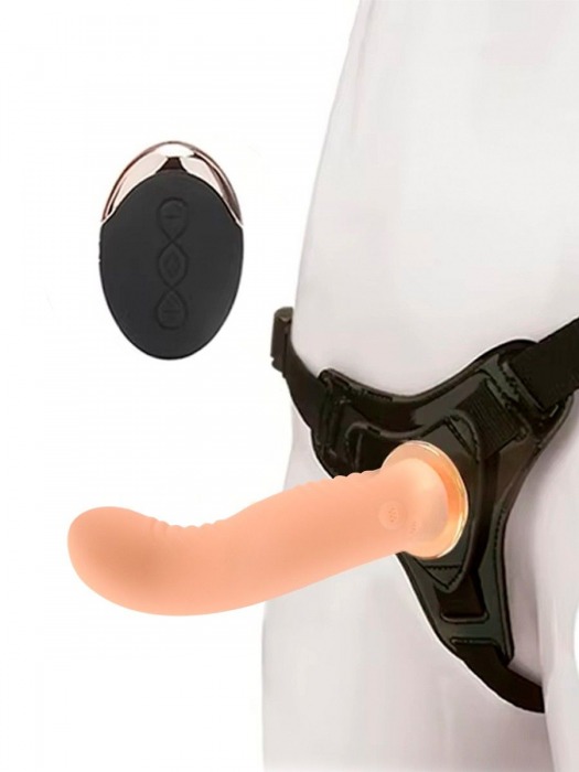 Женский вибрострапон со съемной насадкой и пультом ДУ - Erokay - купить с доставкой в Березниках