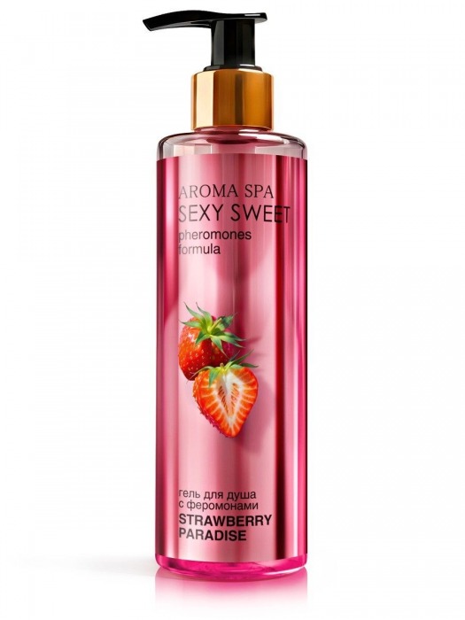 Гель для душа с феромонами и ароматом клубники Strawberry Paradise - 200 мл. -  - Магазин феромонов в Березниках