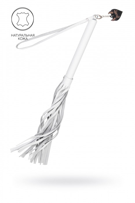 Белая кожаная плеть - 50 см. - Pecado - купить с доставкой в Березниках