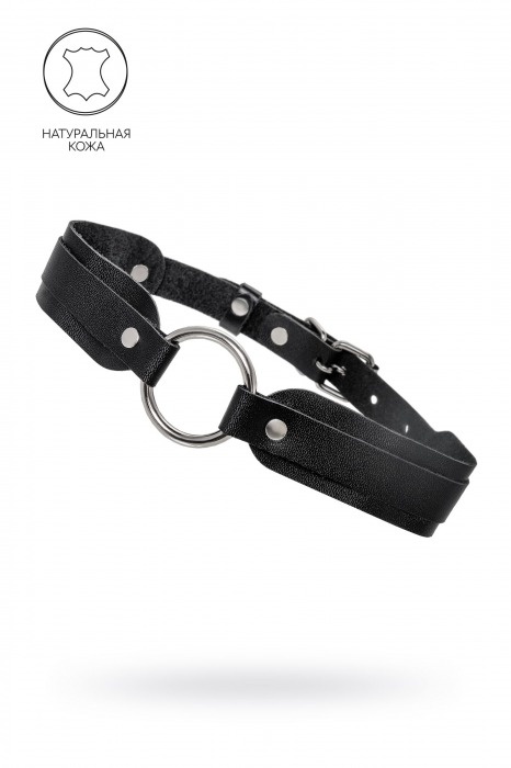 Черный кожаный чокер-ошейник со скруглёнными углами - Pecado - купить с доставкой в Березниках