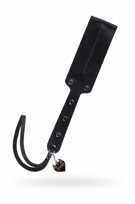 Черный кожаный пэддл - 32 см. - Pecado - купить с доставкой в Березниках