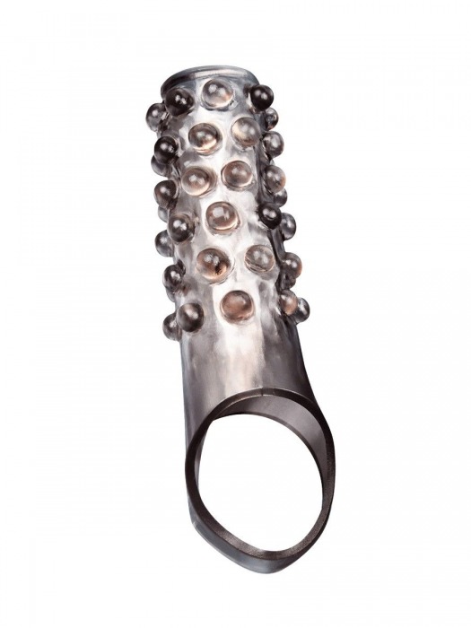 Дымчатая насадка на пенис с выпуклостями - 11 см. - Sex Expert - в Березниках купить с доставкой