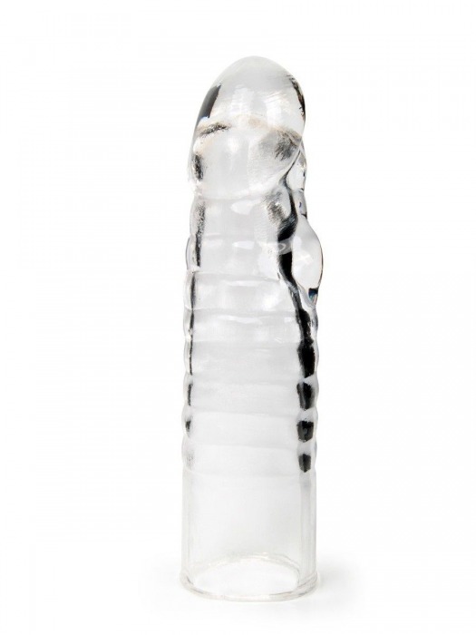 Прозрачная закрытая насадка на член - 15 см. - Sex Expert - в Березниках купить с доставкой