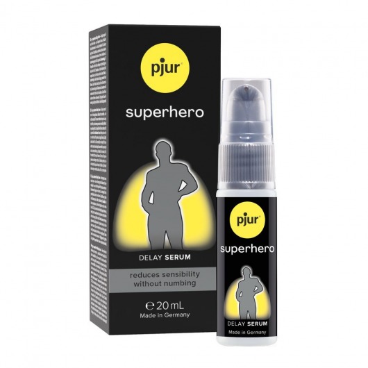 Пролонгатор-сыворотка pjur Superhero Delay Serum - 20 мл. - Pjur - купить с доставкой в Березниках