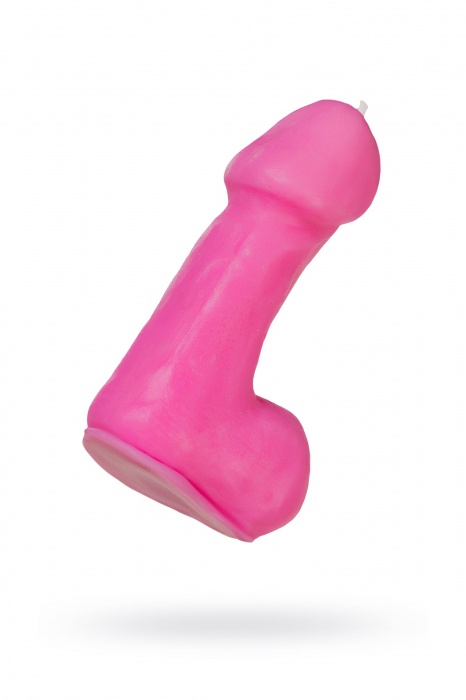 Розовая свеча в форме пениса - 47 гр. - Pecado - купить с доставкой в Березниках