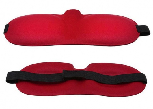 Красная глухая маска на резинке - Sitabella - купить с доставкой в Березниках