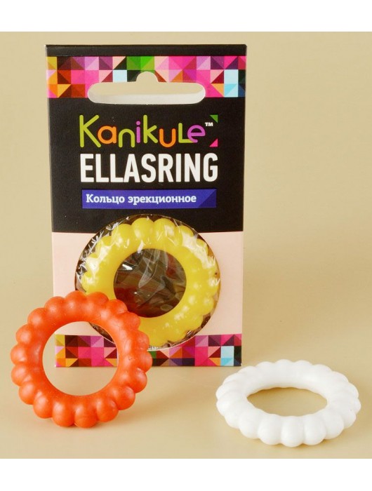 Цветное рельефное эрекционное кольцо Ellasring - Sitabella - в Березниках купить с доставкой