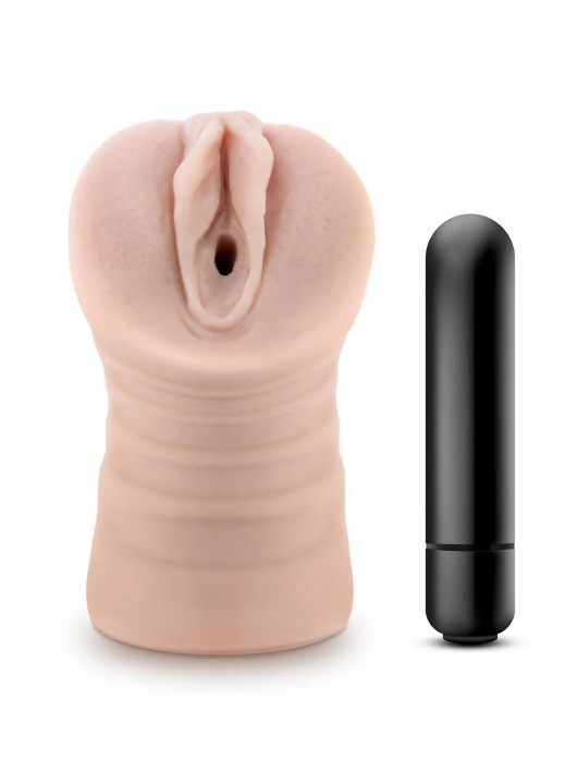 Телесный мастурбатор-вагина Ayumi с вибрацией - Blush Novelties - в Березниках купить с доставкой