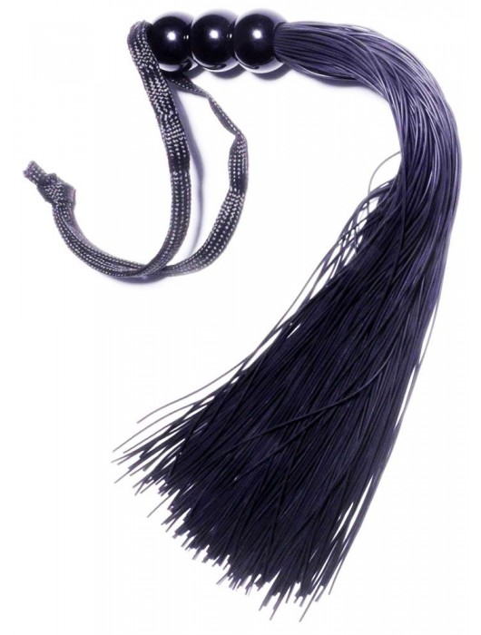 Черная силиконовая плетка - 25,4 см. - Boys of Toys - купить с доставкой в Березниках