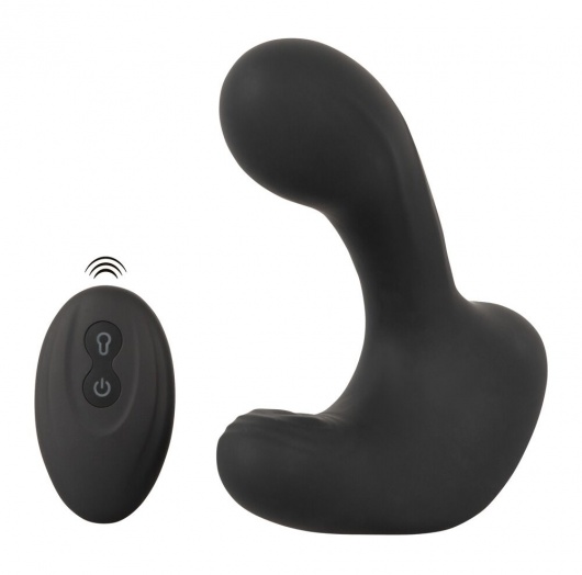Черная анальная вибропробка с функцией расширения RC Butt Plug with 3 functions - Orion - в Березниках купить с доставкой