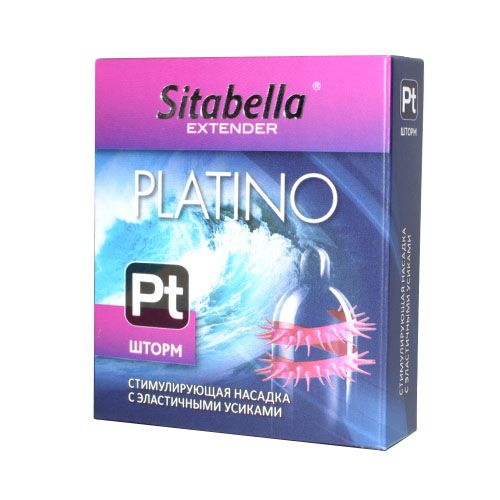 Стимулирующая насадка со спиралью из усиков Platino  Шторм - Sitabella - купить с доставкой в Березниках