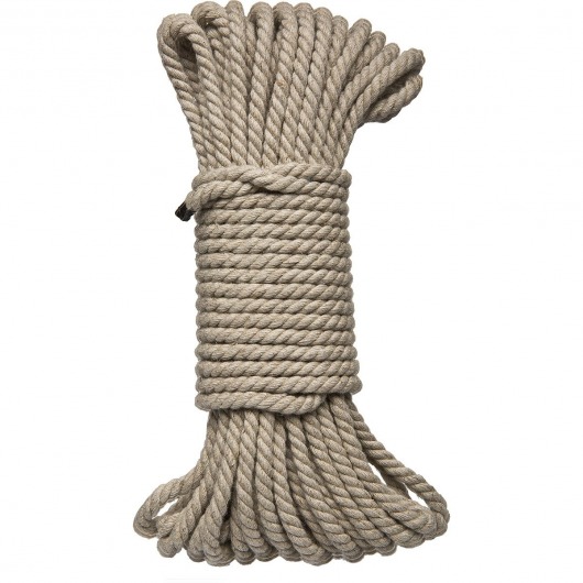 Бондажная пеньковая верёвка Kink Bind   Tie Hemp Bondage Rope 50 Ft - 15 м. - Doc Johnson - купить с доставкой в Березниках