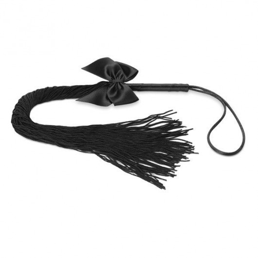 Чёрная плётка Lilly Whip Bijoux - Bijoux Indiscrets - купить с доставкой в Березниках