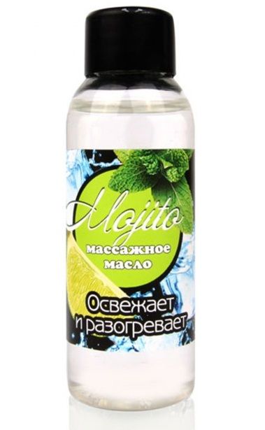 Массажное масло для тела Mojito с ароматом лайма - 50 мл. - Биоритм - купить с доставкой в Березниках