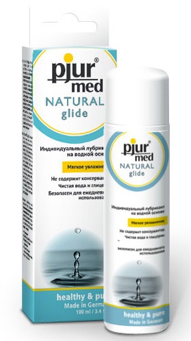 Нейтральный лубрикант на водной основе pjur MED Natural glide - 100 мл. - Pjur - купить с доставкой в Березниках