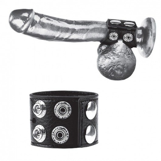 Ремень на член и мошонку 1.5  Cock Ring With Ball Strap - BlueLine - купить с доставкой в Березниках