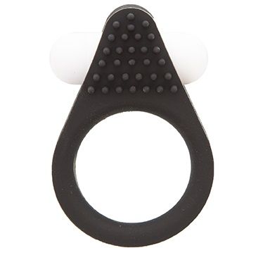 Чёрное эрекционное кольцо LIT-UP SILICONE STIMU RING 1 BLACK - Dream Toys - в Березниках купить с доставкой