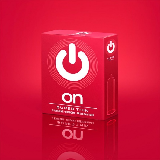 Супертонкие презервативы ON) Super Thin - 3 шт. - ON) - купить с доставкой в Березниках