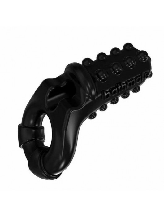Чёрное эрекционное виброкольцо Tickle - Bathmate - в Березниках купить с доставкой