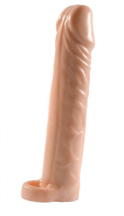 Телесная насадка-удлинитель Extension sleeve с подхватом - 17 см. - Sitabella - в Березниках купить с доставкой
