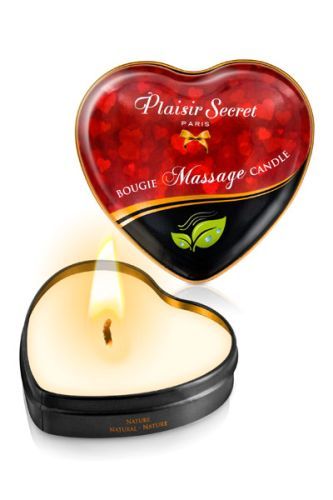 Массажная свеча с нейтральным ароматом Bougie Massage Candle - 35 мл. - Plaisir Secret - купить с доставкой в Березниках