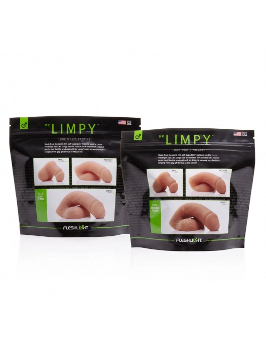Мягкий имитатор пениса Fleshton Limpy среднего размера - 17 см. - Fleshlight - купить с доставкой в Березниках