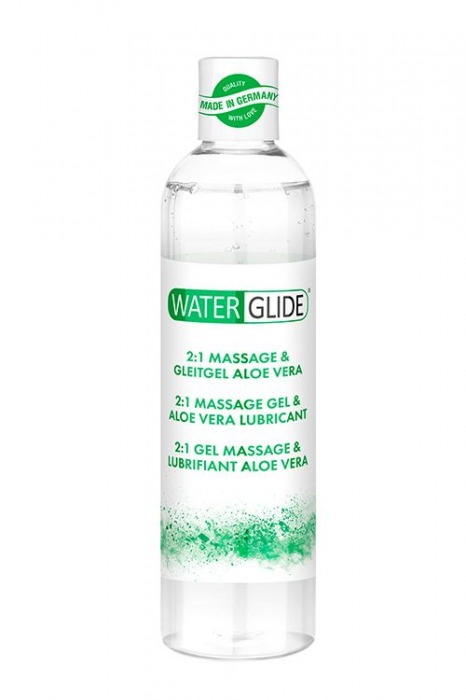 Гель-смазка 2-в-1 MASSAGE   LUBRICANT ALOE VERA - 300 мл. - Waterglide - купить с доставкой в Березниках