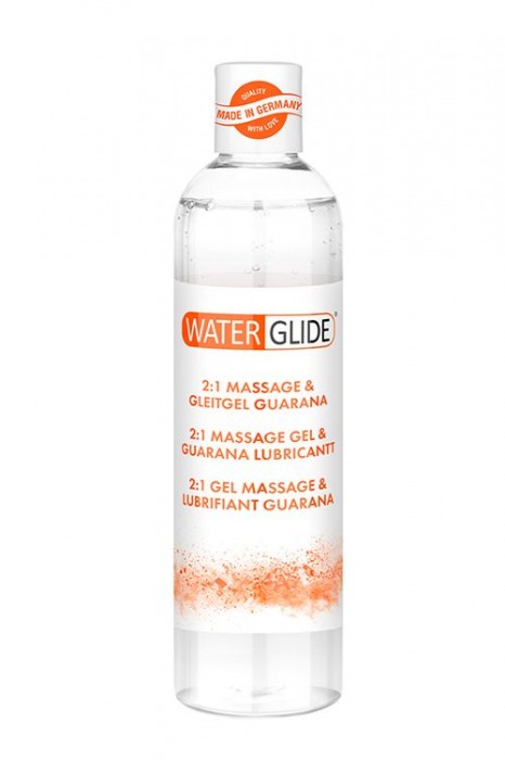 Гель-смазка 2-в-1 MASSAGE   LUBRICANT GUARANA - 300 мл. - Waterglide - купить с доставкой в Березниках