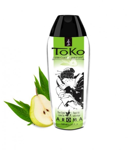 Интимный гель TOKO Pear   Exotic Green Tea с ароматом груши и зеленого чая - 165 мл. - Shunga - купить с доставкой в Березниках