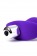 Фиолетовая изогнутая анальная вибропробка - 11,2 см. - A-toys