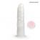 Белый вибратор-реалистик со световыми эффектами - 20,5 см. - Erowoman-Eroman купить в Березниках с доставкой в Orgasmix.ru Белый вибратор-реалистик со световыми эффектами - 20,5 см. - Erowoman-Eroman