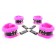 Набор фиксаторов краб с розовым мехом BDSM Light - БДСМ Арсенал - купить с доставкой в Березниках