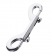 Серебристый двухсторонний карабин TOYFA Metal - ToyFa - купить с доставкой в Березниках Серебристый двухсторонний карабин TOYFA Metal - ToyFa - купить с доставкой в Березниках